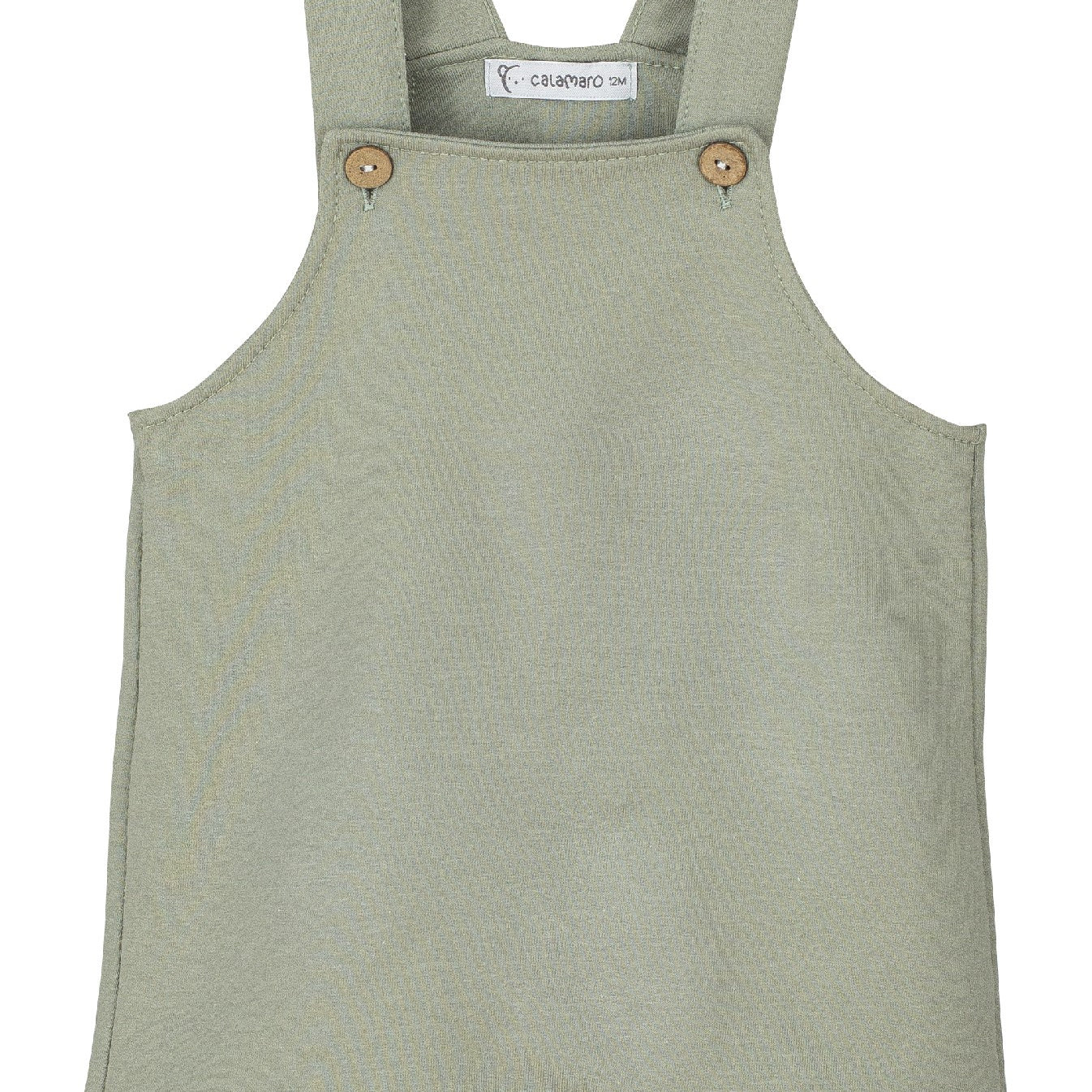 Salopette In Cotone Gambe Corte Neonato CALAMARO 32376 - CALAMARO - LuxuryKids