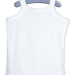 Body Con Bretelline In Cotone Bianco Neonata CALAMARO 1260 - CALAMARO - LuxuryKids