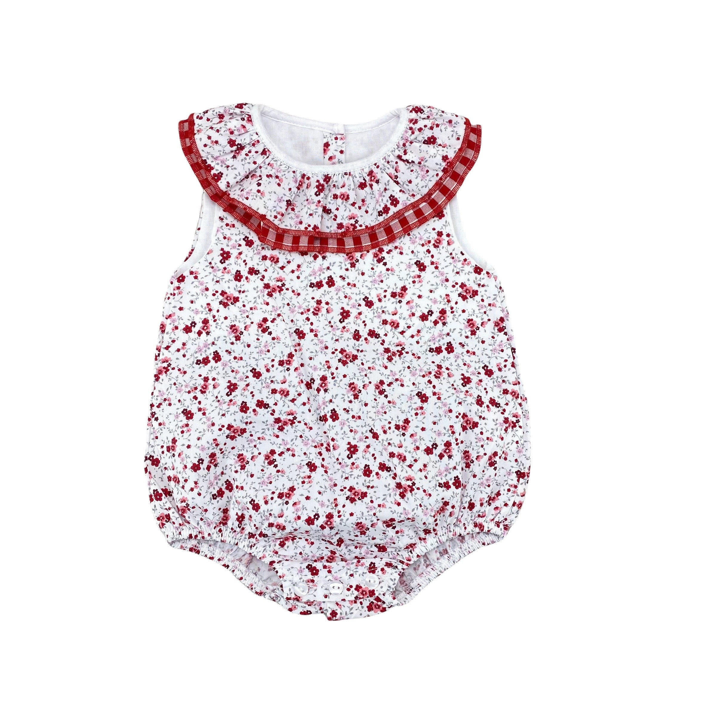 Pagliaccetto Giro Manica Fantasia Floreale In Cotone Neonata BABY FASHION 6244 - Baby Fashion - LuxuryKids