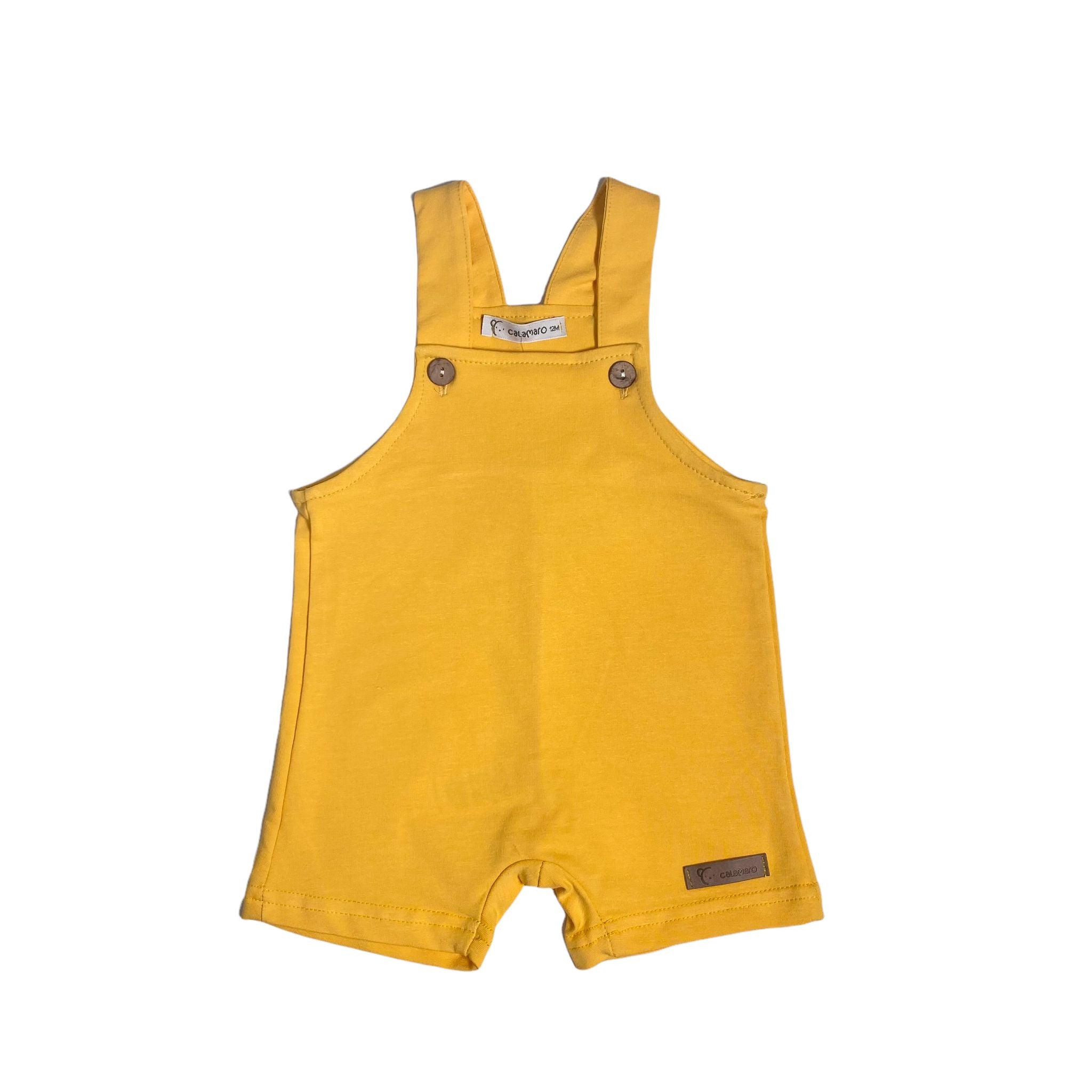 Salopette In Cotone Gambe Corte Neonato CALAMARO 32376 - CALAMARO - LuxuryKids
