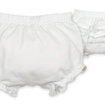 Culotte In Cotone Con Volantes In Pizzo Neonata CALAMARO 17261 - CALAMARO - LuxuryKids