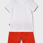 Completo Con Bermuda E Polo In Cotone Rosso Bambino MAYORAL 3269 - MAYORAL - LuxuryKids