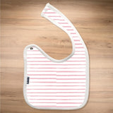 Bavetta Singola In Cotone Fantasia A Righe Unisex BABIBU 6446 - BABIDU - LuxuryKids