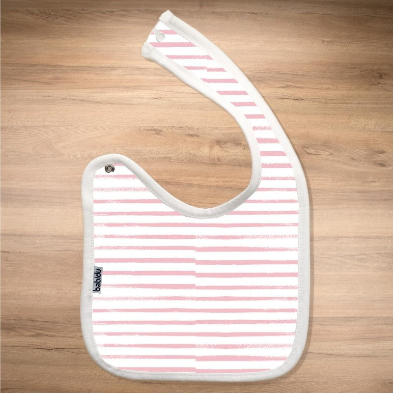 Bavetta Singola In Cotone Fantasia A Righe Unisex BABIBU 6446 - BABIDU - LuxuryKids