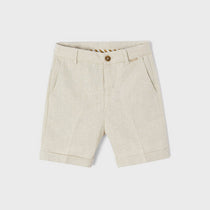 Bermuda Basico In Misto Lino Bambino MAYORAL 3247 - MAYORAL - LuxuryKids