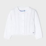 Cardigan  In Cotone Con Traforature Neonata MAYORAL 1358 - MAYORAL - LuxuryKids