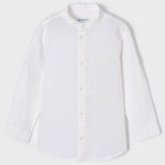 Camicia Manica Lunga Risvoltabile In Misto Lino Bambino MAYORAL 3122C - MAYORAL - LuxuryKids