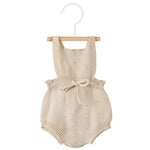 Pagliaccetto In Filo Con Fiocco E Traforatura Neonati Unisex CONDOR 55906 - Condor - LuxuryKids