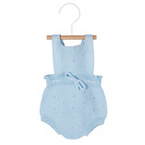 Pagliaccetto In Filo Con Fiocco E Traforatura Neonati Unisex CONDOR 55906 - Condor - LuxuryKids