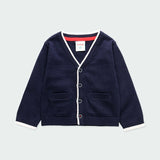 Cardigan In Cotone Con Taschine Anteriore Blu Bambino BOBOLI 714226 - BOBOLI - LuxuryKids