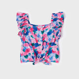 Blusa Smanicata Stampata Bambina MAYORAL 3131 - MAYORAL - LuxuryKids