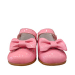 Ballerina Primi Passi In Vernice Lucida Con Fiocco Neonata QKIS 1006V - QKIS - LuxuryKids