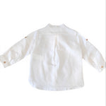 Camicia Bianca Coreana Lino Bambino COCOTE 41155 - COCOTE - LuxuryKids