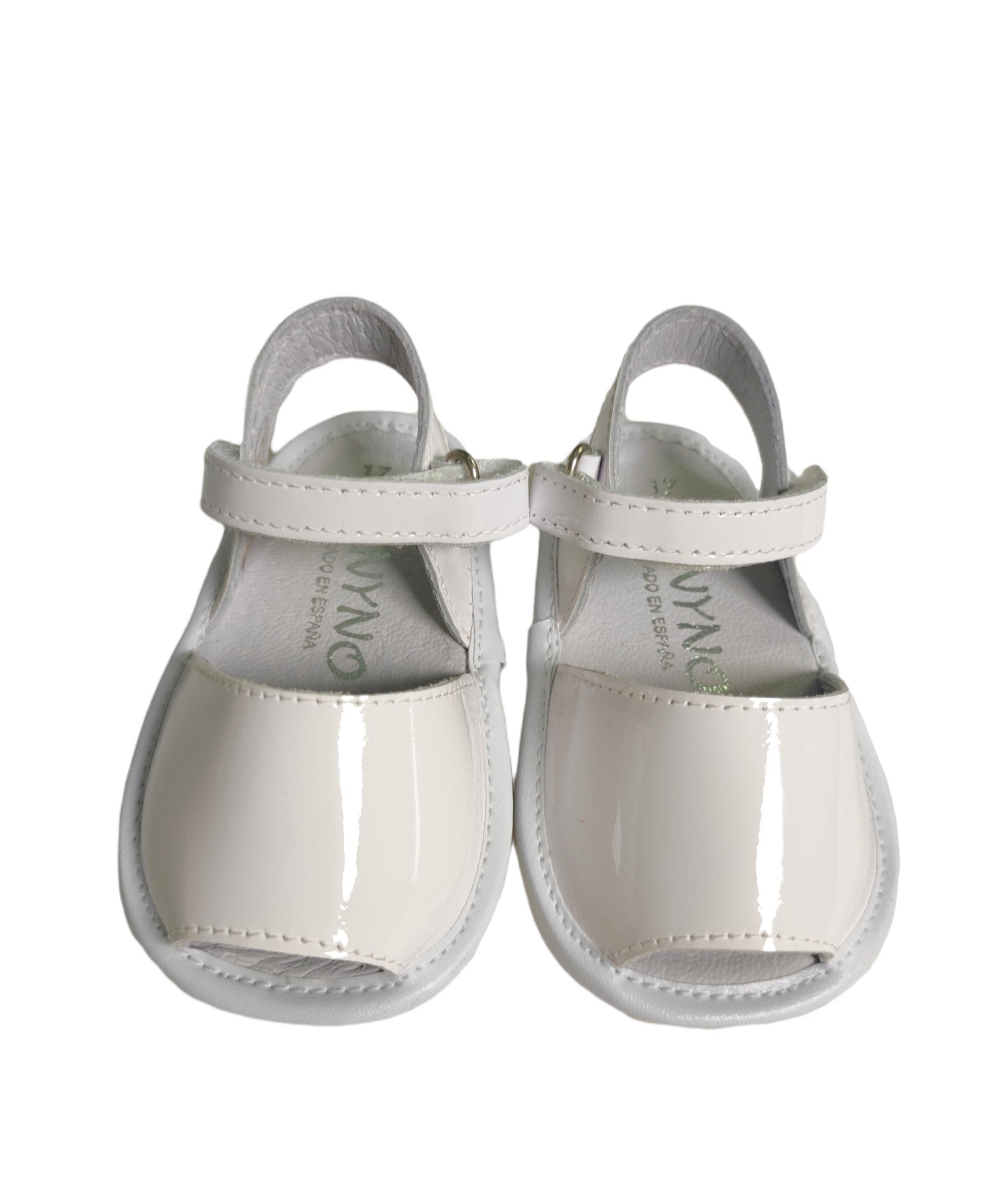Sandali Primi Passi Modello Minorchina In Vernice Bianchi Neonata PANYNO AB2001 - PANYNO - LuxuryKids
