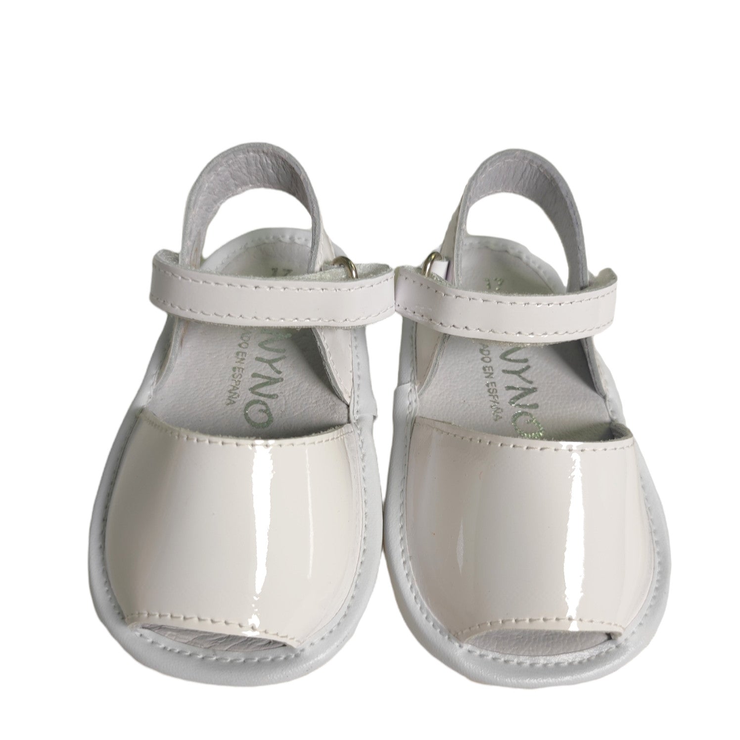 Sandali Primi Passi Modello Minorchina In Vernice Bianchi Bambina PANYNO AB2001 - PANYNO - LuxuryKids