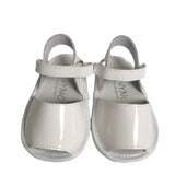 Sandali Primi Passi Modello Minorchina In Vernice Bianchi Bambina PANYNO AB2001 - PANYNO - LuxuryKids