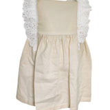 Abito Bambina in Lino Smanicato 94491 BABIDU - BABIDU - LuxuryKids