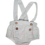 Salopette Corta Neonato a Righe 05921C WEDOBLE - WEDOBLE - LuxuryKids