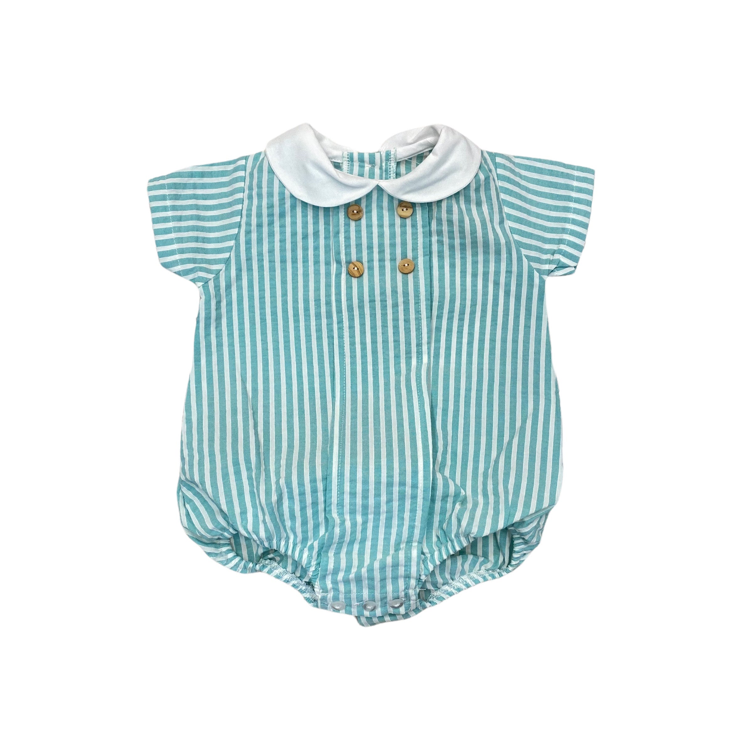 Pagliaccetto Mezza Manica Fantasia A Righe In Cotono Unisex BABY FASHION 624 - Baby Fashion - LuxuryKids