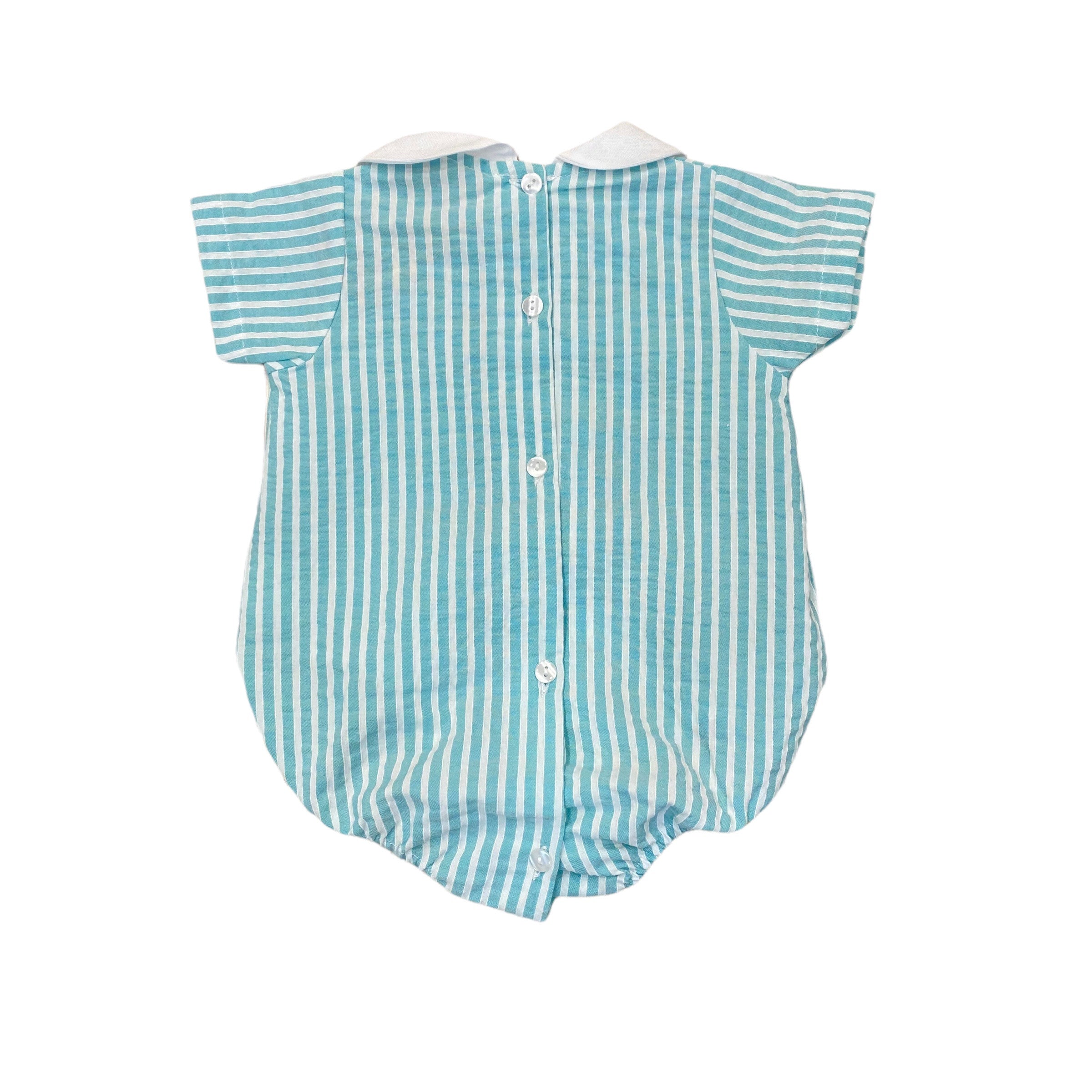 Pagliaccetto Mezza Manica Fantasia A Righe In Cotono Unisex BABY FASHION 624 - Baby Fashion - LuxuryKids