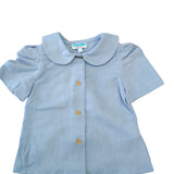 Camicia In Lino Manica Corta Con Sbuffo Neonata COCOTE 41082 - COCOTE - LuxuryKids