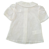 Camicia In Lino Manica Corta Con Sbuffo Bambina COCOTE 41082 - COCOTE - LuxuryKids