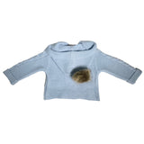 Cappotto Doppiopetto Con Cappuccio Sfoderato In Caldo Cotone Neonato A&J 114 - A&J - LuxuryKids