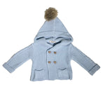 Cappotto Doppiopetto Con Cappuccio Sfoderato In Caldo Cotone Neonato A&J 114 - A&J - LuxuryKids