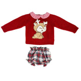 Completo Con Culotte E Maglioncino Scozzese Neonata DEL SUR 0214 - DEL SUR - LuxuryKids