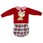 Completo Con Culotte E Maglioncino Scozzese Neonato DEL SUR 0213 - DEL SUR - LuxuryKids