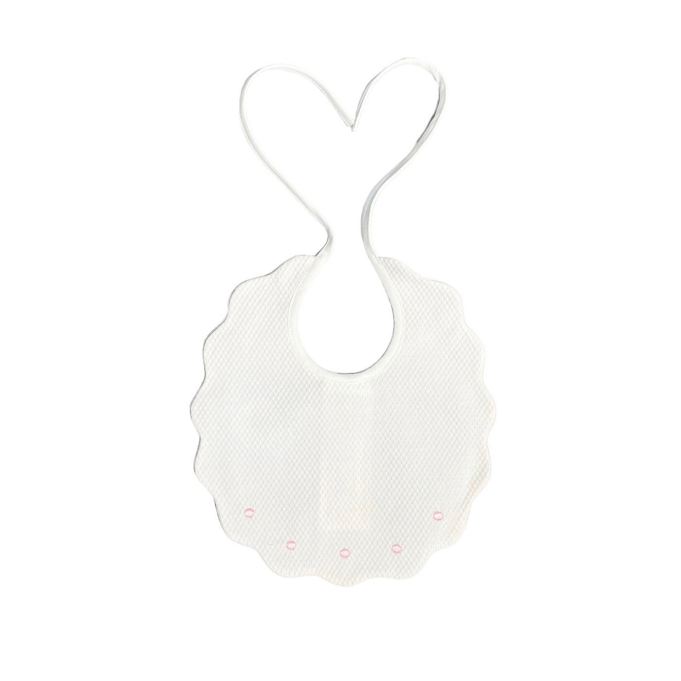 Bavetta In Piquet Con Ricamo Neonato-a SARDON LA553 - SARDON - LuxuryKids