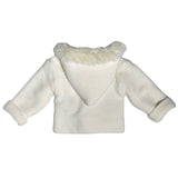 Cappotto Doppiato Con Cappuccio Invernale Panna Neonati SARDON VE346 - SARDON - LuxuryKids