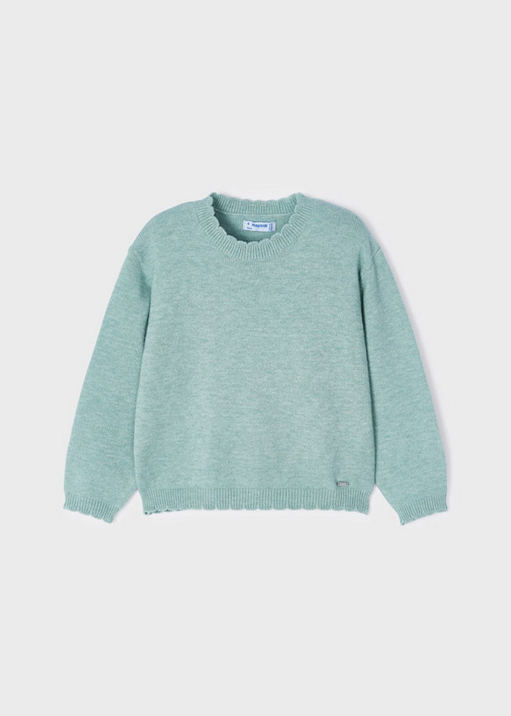 Maglioncino Girocollo In Caldo Cotone Bambina MAYORAL 4301 - MAYORAL - LuxuryKids