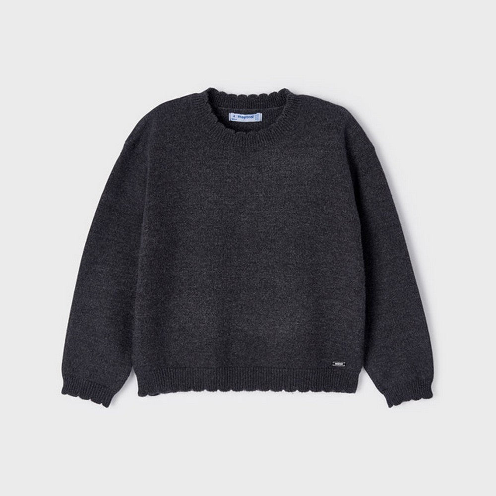 Maglioncino Girocollo In Caldo Cotone Bambina MAYORAL 4301 - MAYORAL - LuxuryKids