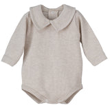 Body Manica Lunga con Collo Camicia In Caldo Cotone Neonato Calamaro 19090BO - CALAMARO - LuxuryKids