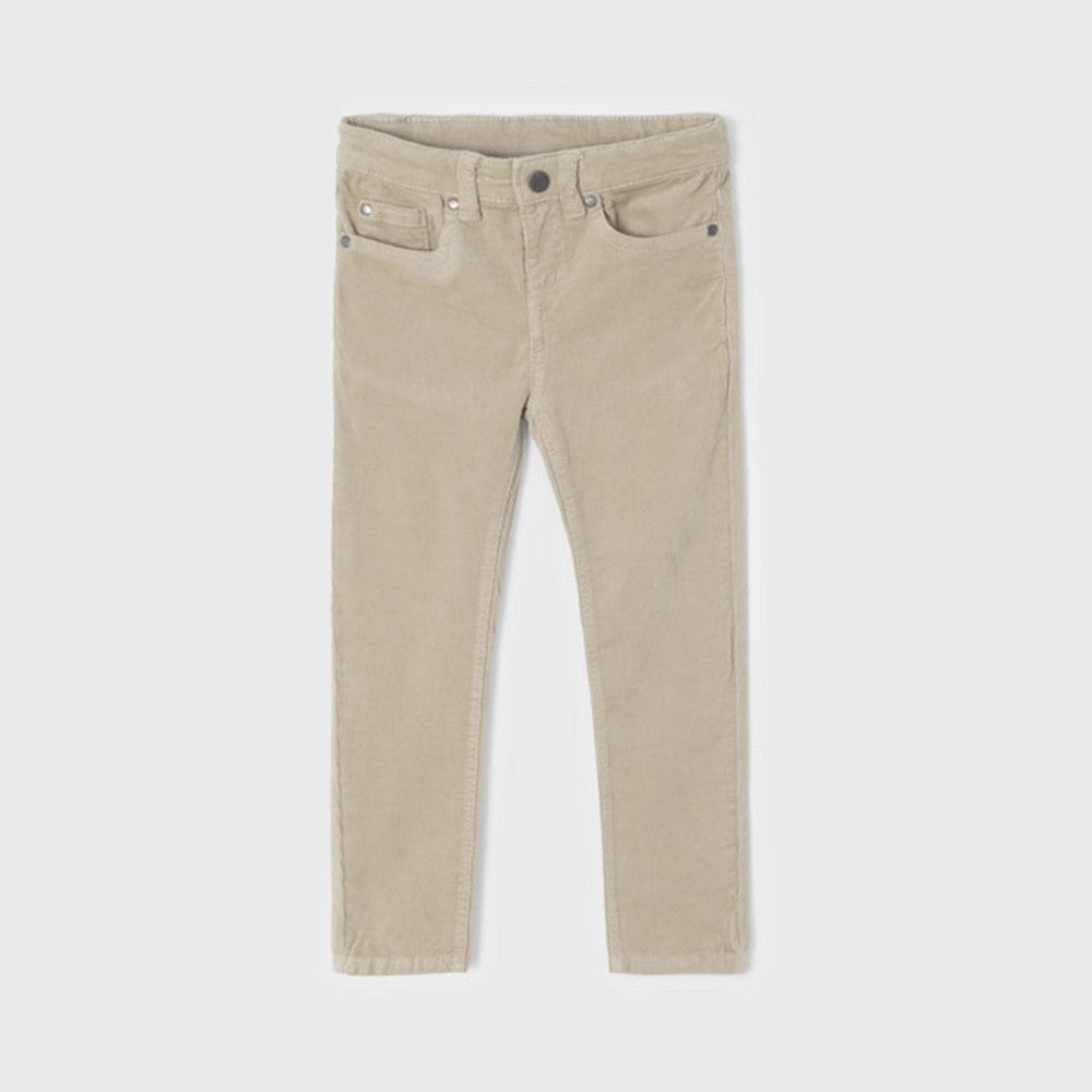 Pantalone In Velluto A Costine Slim Fit Bambino MAYORAL 537 - MAYORAL - LuxuryKids