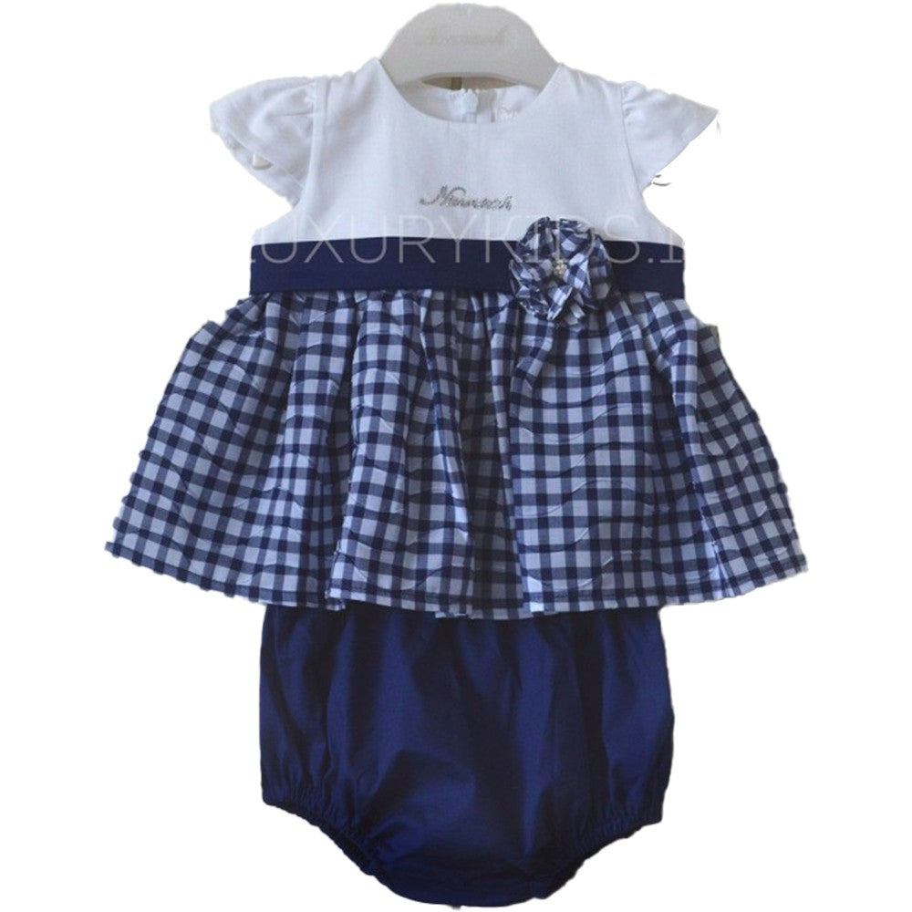 Abitino Con Culotte In Cotone Neonata Ninnaoh E18149 - NINNAOH - LuxuryKids