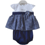 Abitino Con Culotte In Cotone Neonata Ninnaoh E18149 - NINNAOH - LuxuryKids