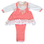 Abitino In Filo con Ghettina Neonata Creazioni Luana 16071 - CREAZIONI LUANA - LuxuryKids