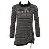 Abito a Righe con Collo Alto Bambina Take Two A00231 - TAKE TWO - LuxuryKids