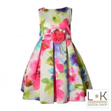 Abito Bambina Cerimonia Elegante Floreale Multicolour Mimil’_ 262 - MIMILU' - LuxuryKids