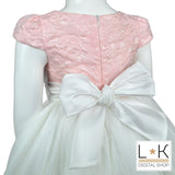 Abito Bambina Cerimonia Elegante Principesco Bianco 935 - MIMILU' - LuxuryKids