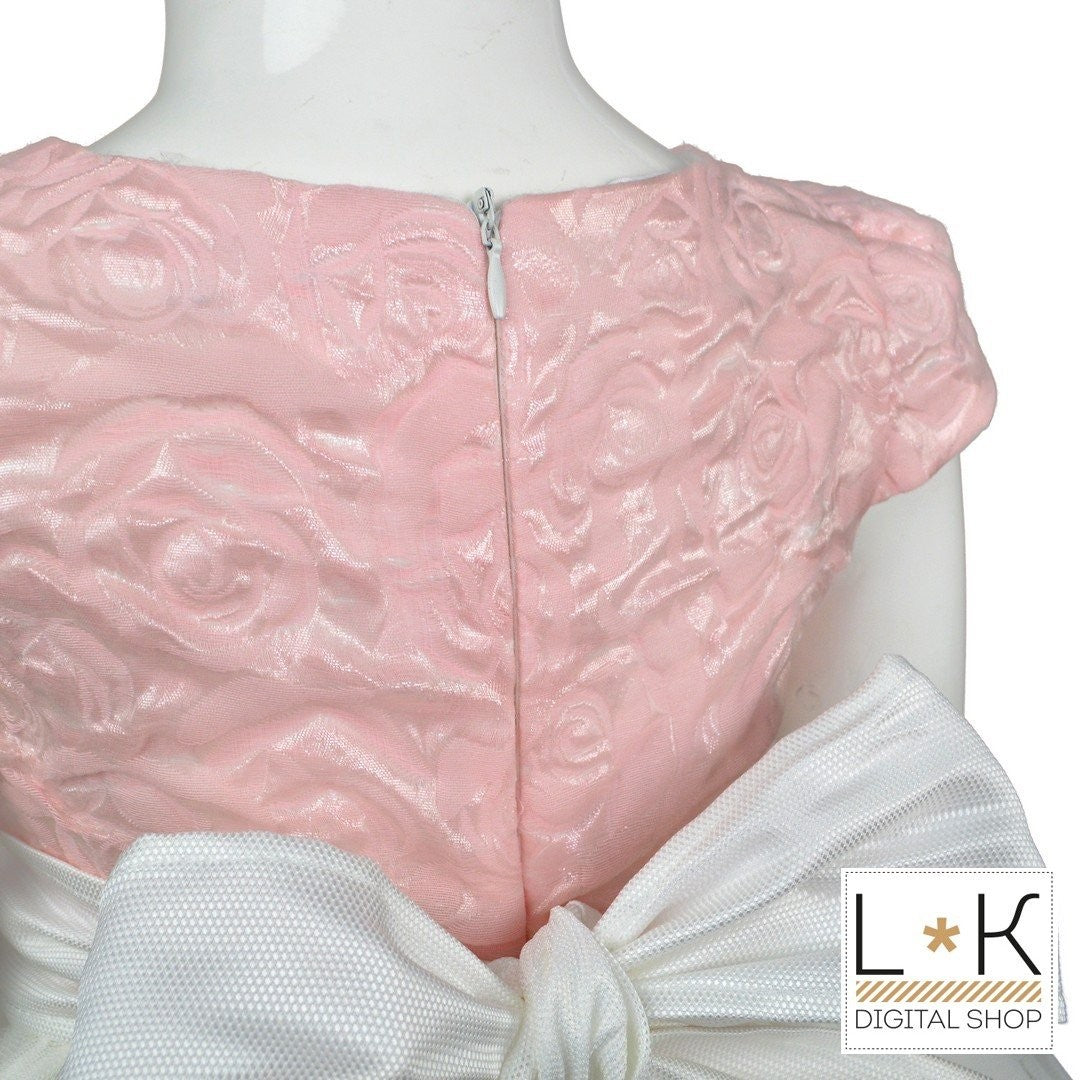 Abito Bambina Cerimonia Elegante Principesco Bianco 935 - MIMILU' - LuxuryKids