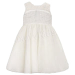 Abito Bambina Cerimonia Elegante Principesco Bianco Sarah Louise 070022-02 - SARAH LOUISE - LuxuryKids