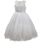 Abito Bambina Cerimonia Elegante Principesco Bianco Sarah Louise 070035 - SARAH LOUISE - LuxuryKids
