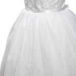 Abito Bambina Cerimonia Elegante Principesco Bianco Sarah Louise 070035 - SARAH LOUISE - LuxuryKids