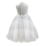 Abito Bambina Cerimonia Elegante Principesco Bianco Sarah Louise 070035 - SARAH LOUISE - LuxuryKids