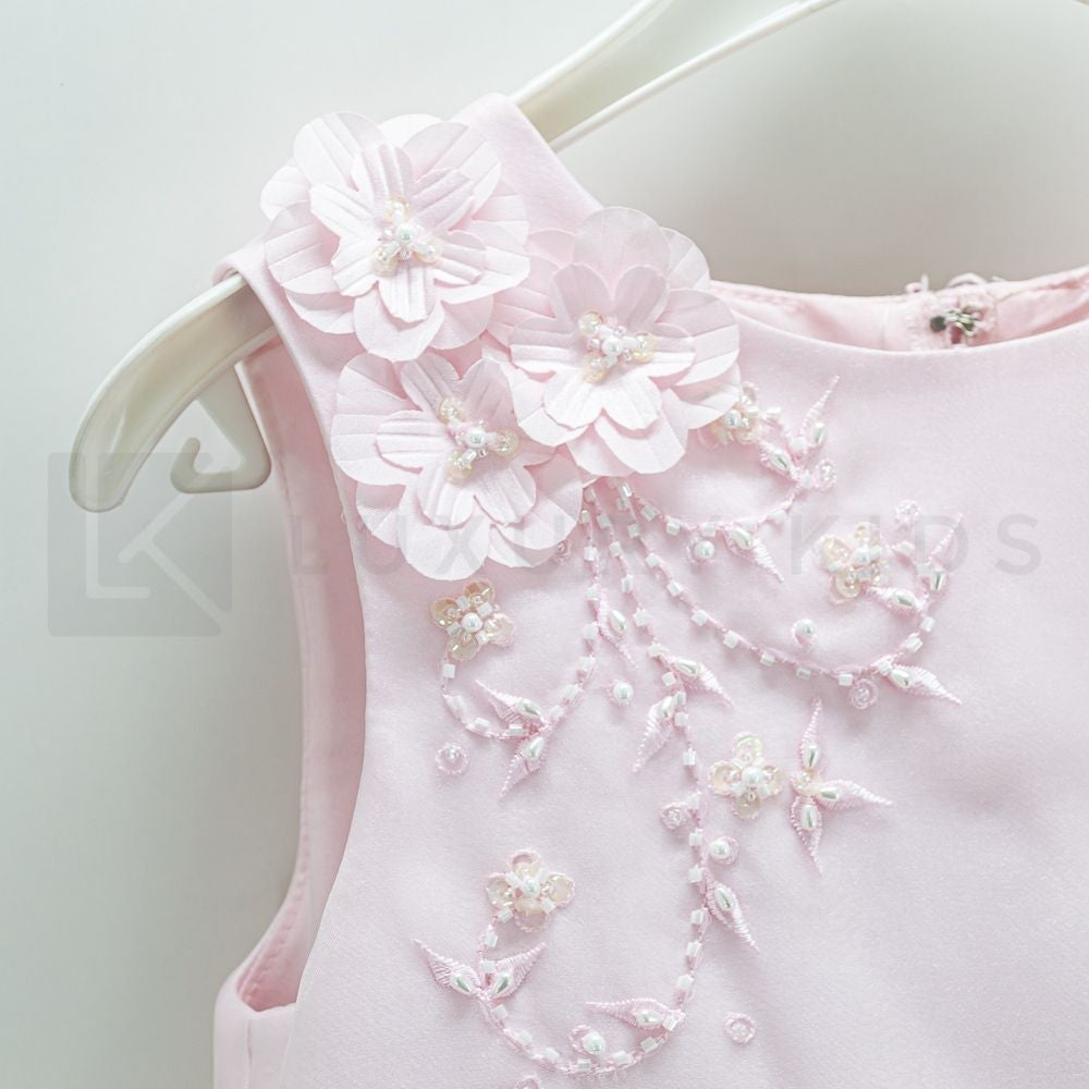 Abito Bambina Cerimonia Elegante Principesco Rosa Sarah Louise 070019 - SARAH LOUISE - LuxuryKids