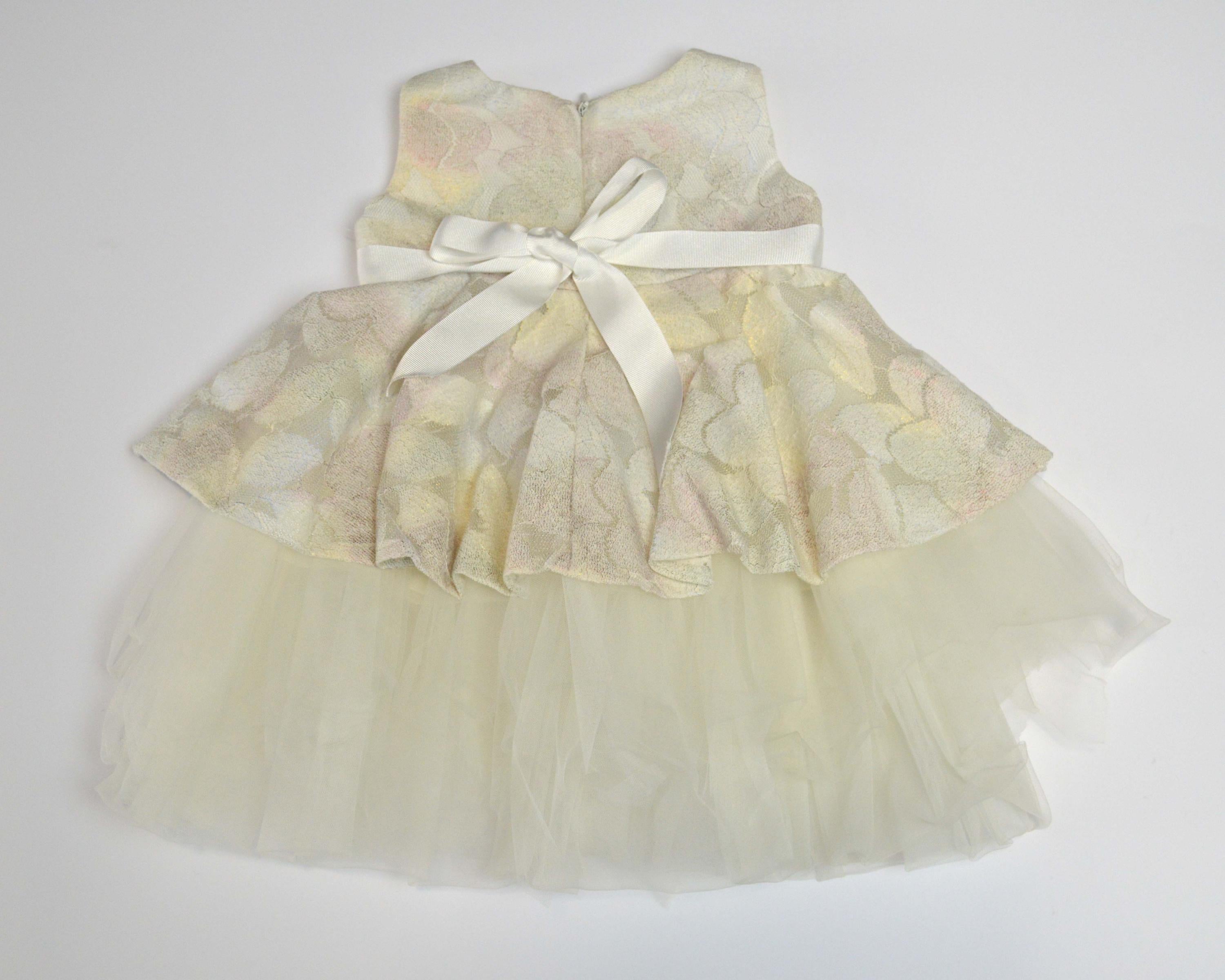 Abito Battesimale Elegante Neonata Luana 2163 - CREAZIONI LUANA - LuxuryKids