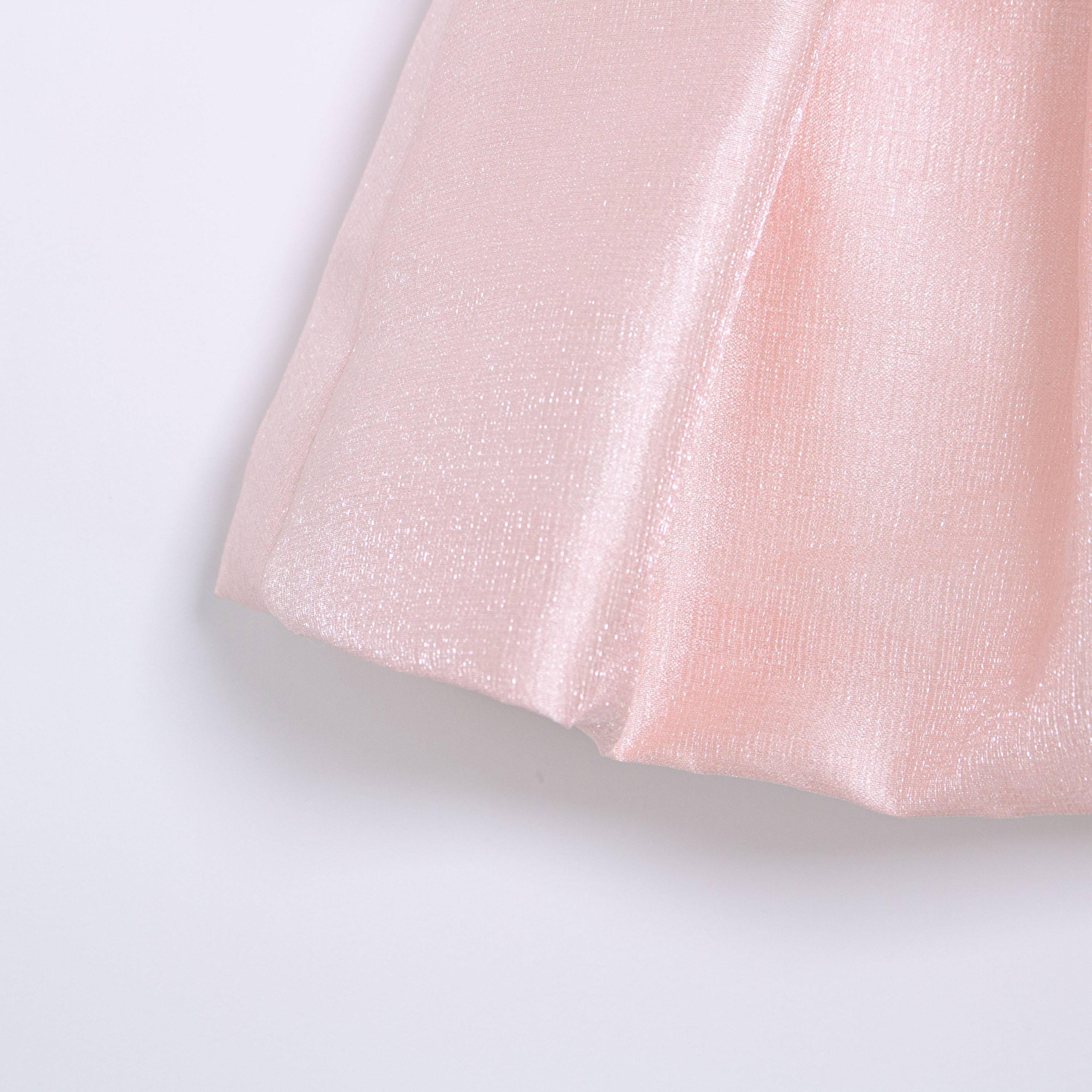 Abito Battesimale Cerimonia Elegante Raso Con Corpetto In Pelliccia Neonata ALESSANDRO MARTINEZ AM1116 - ALESSANDRO MARTINEZ - LuxuryKids